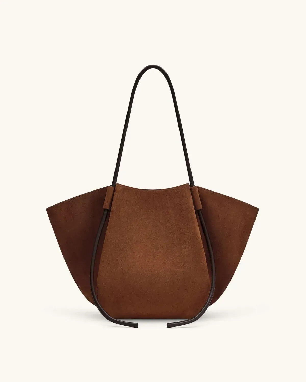 Жіноча сумка-тоут JW PEI Nala Faux Suede Wide Tote Bag, коричнева — фото 12