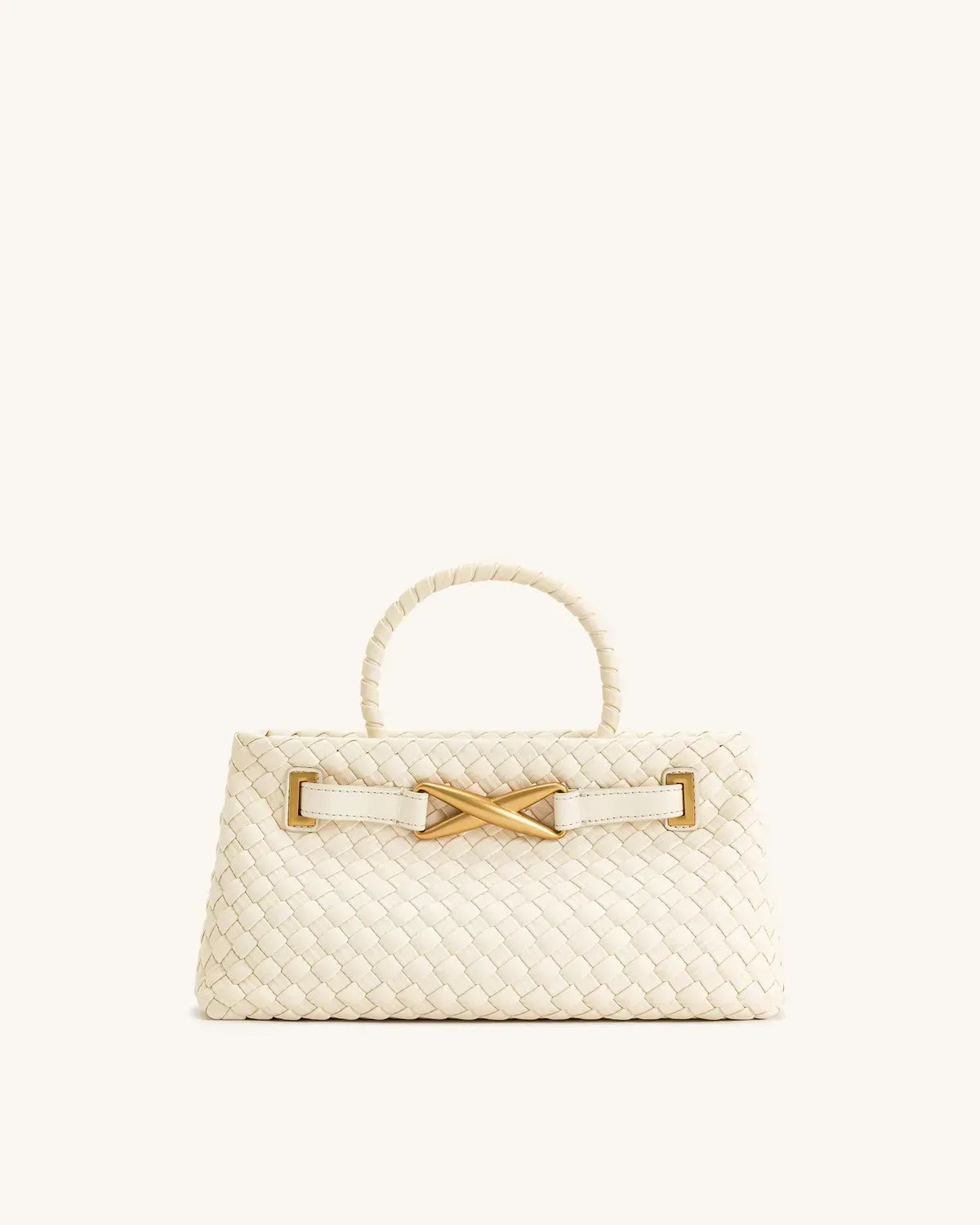 Жіноча сумка-тоут JW PEI Elora Woven Tote Bag, біла — фото 2