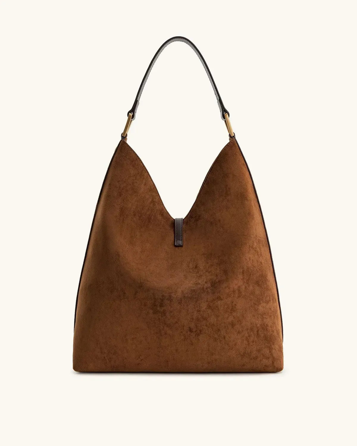 Жіноча сумка на плече JW PEI Aria Faux Suede Shoulder Bag, коричнева — фото 9