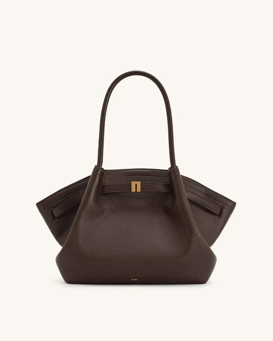 Жіноча сумка-тоут JW PEI Hana Medium Tote Bag, темно-коричнева