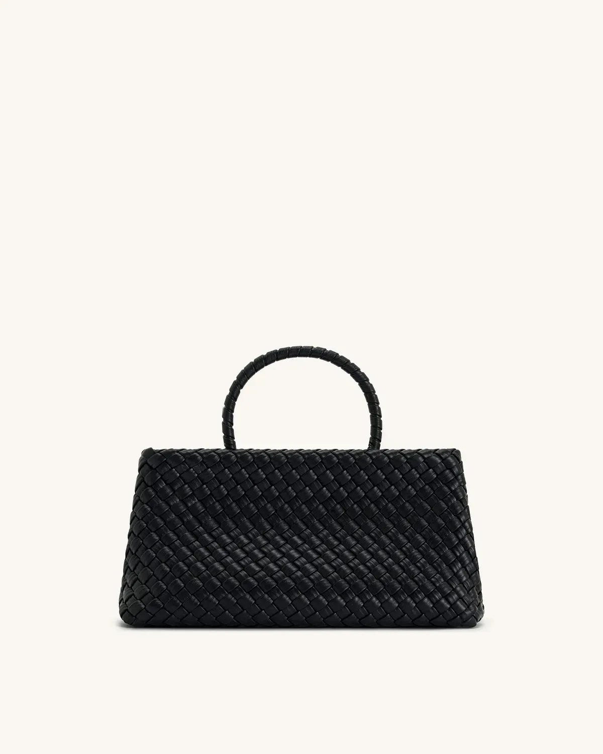 Жіноча сумка-тоут JW PEI Elora Woven Tote Bag, чорна — фото 3
