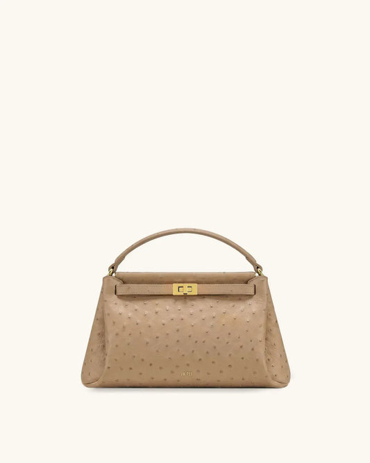 Жіноча сумка з верхньою ручкою JW PEI Carmen Top Handle Bag, земляно-коричнева