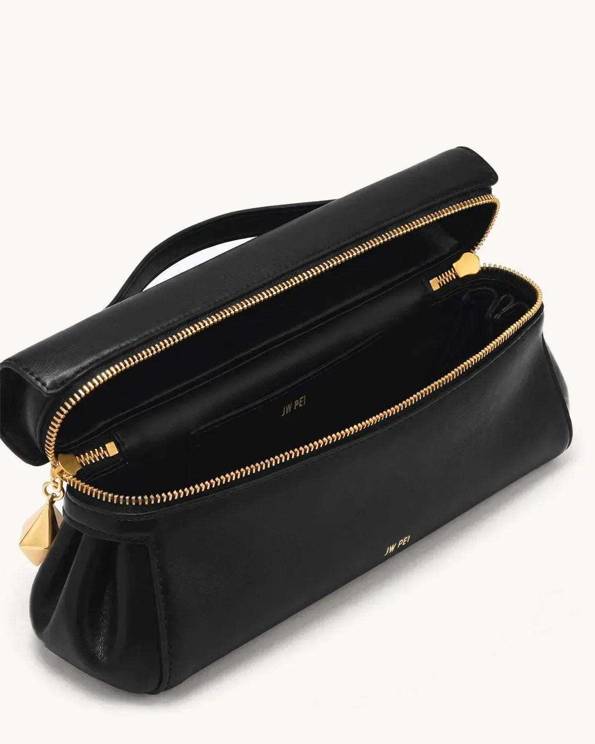 Жіноча сумка з верхньою ручкою JW PEI Thea East-West Top Handle Bag, чорна — фото 4