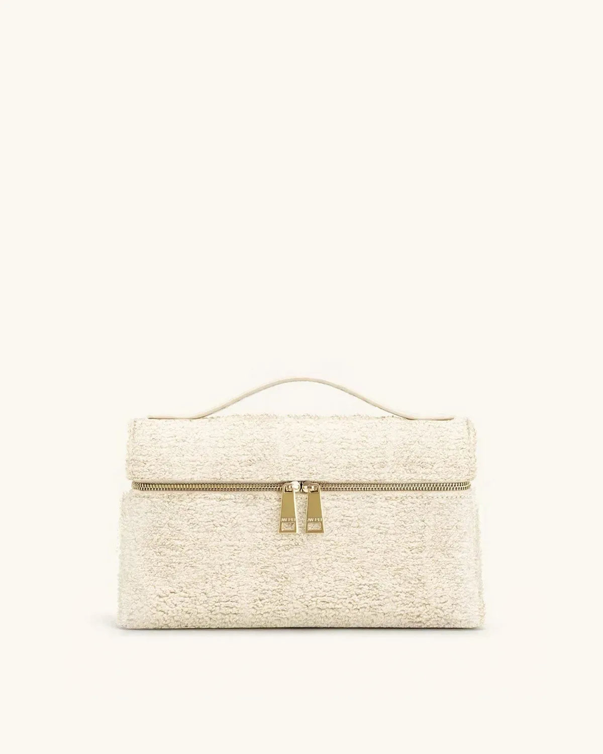 Жіноча сумка з верхньою ручкою JW PEI Thea Faux Fur Top Handle Bag, кремова