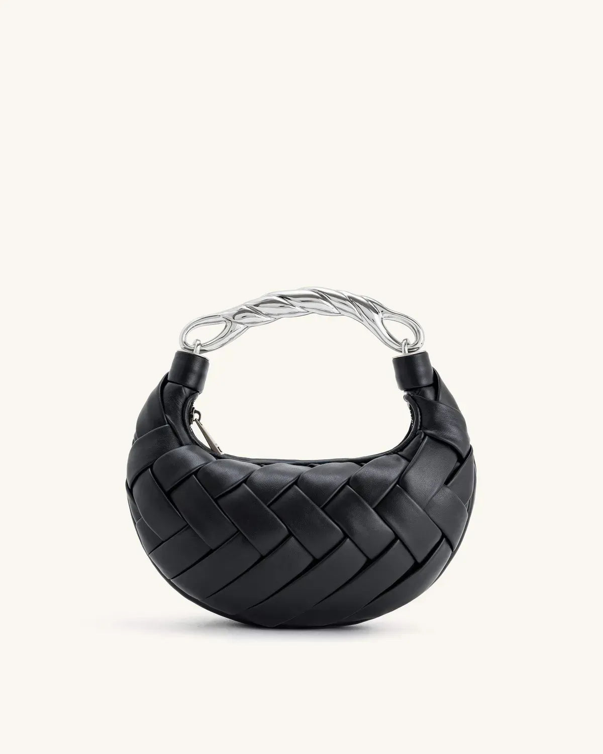 Жіноча сумка кросбоді JW PEI Orla Weave Handbag, чорна — фото 2