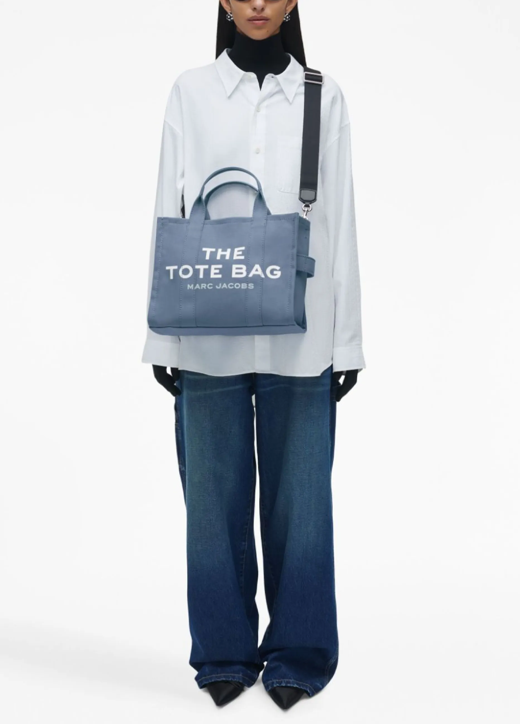 Marc Jacobs Canvas Medium Tote Bag Blue