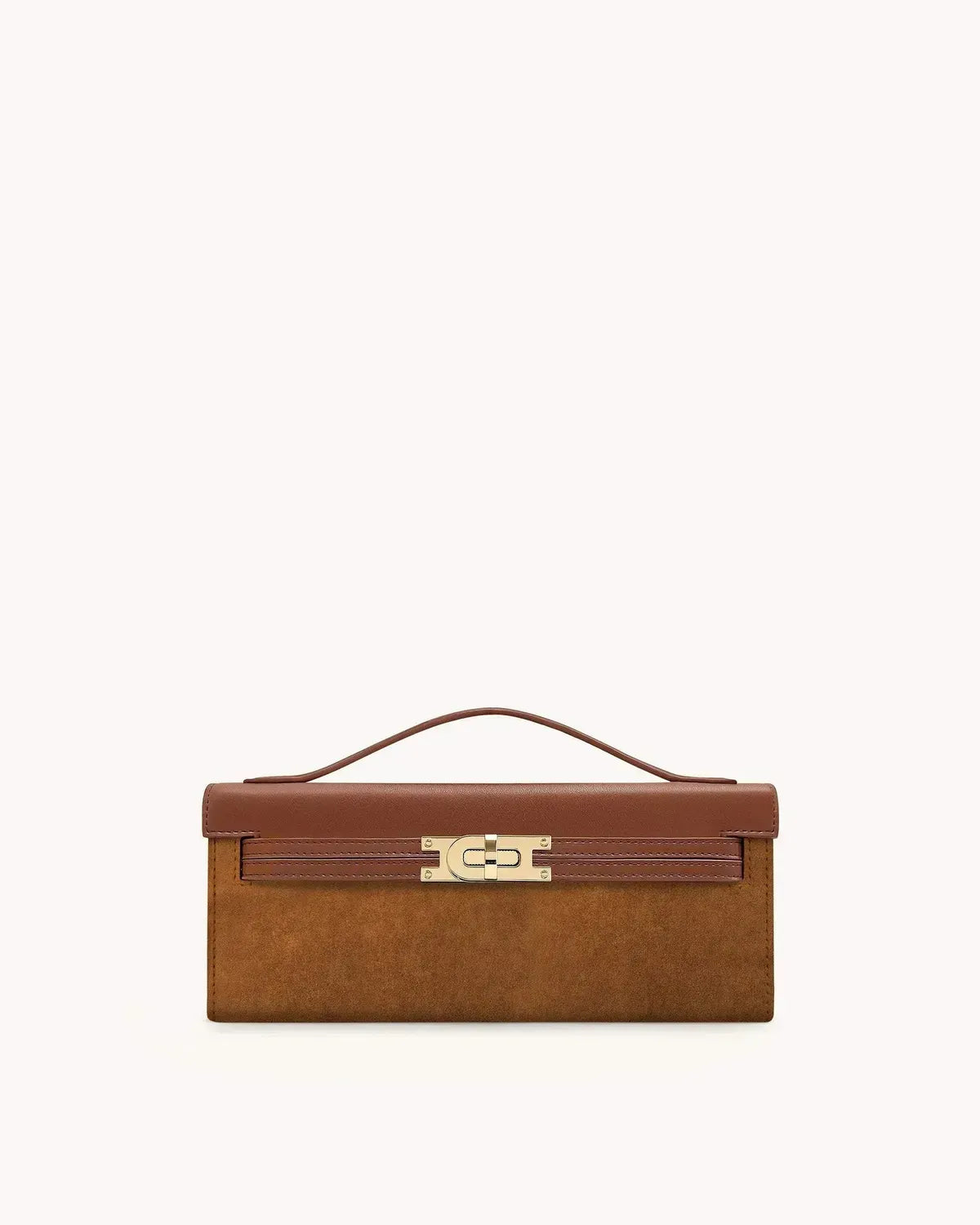 Жіноча сумка з верхньою ручкою JW PEI Bria Faux Suede Structured Top Handle Bag, коричнева