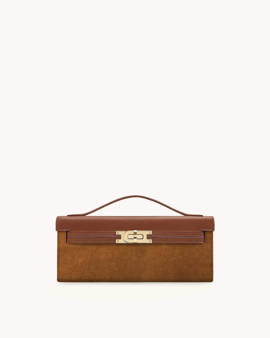 Жіноча сумка з верхньою ручкою JW PEI Bria Faux Suede Structured Top Handle Bag, коричнева