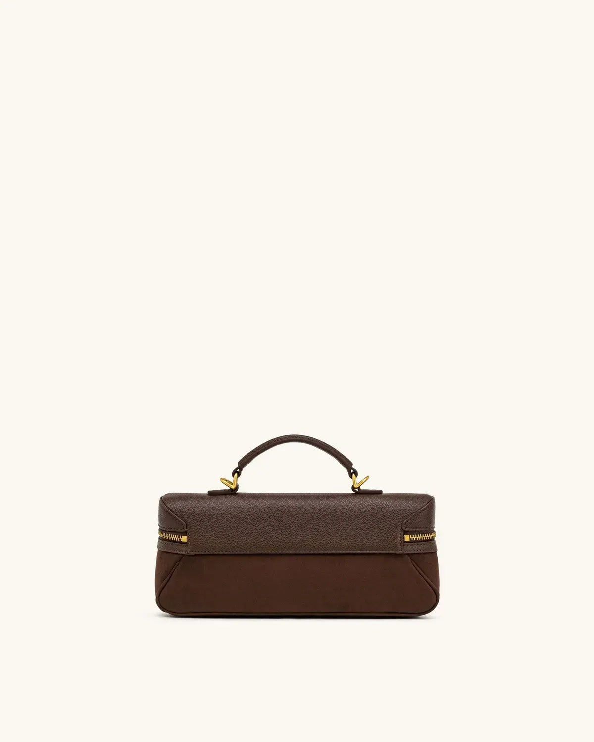 Жіноча сумка кросбоді JW PEI Cleo Faux Suede Vanity Bag, темно-коричнева — фото 7