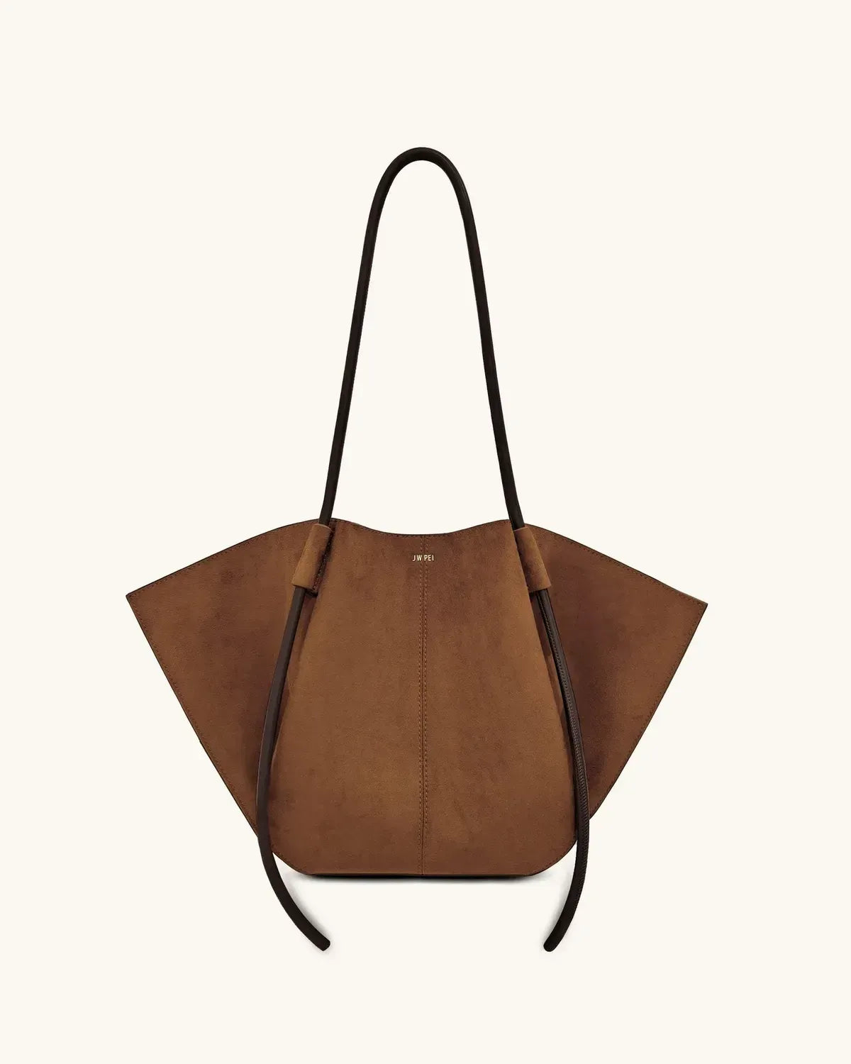 Жіноча сумка-тоут JW PEI Nala Faux Suede Wide Tote Bag, коричнева