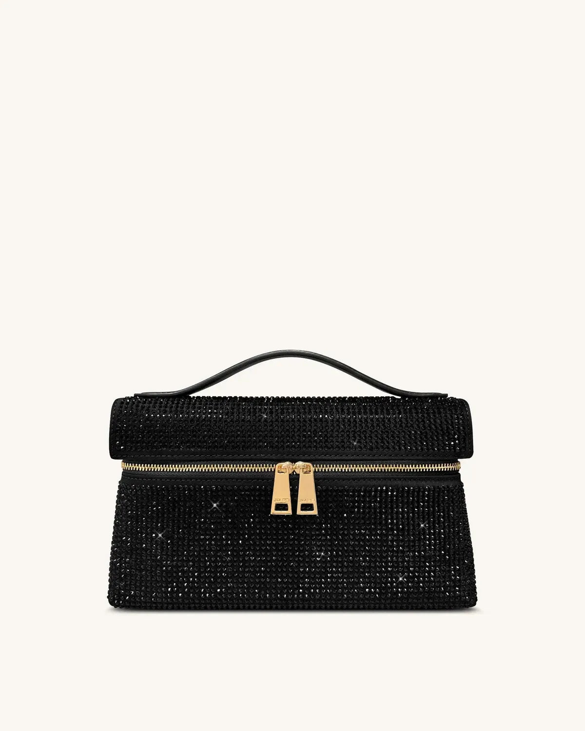 Жіноча сумка з верхньою ручкою JW PEI Thea Artificial Crystal Top Handle Bag, чорна — фото 5