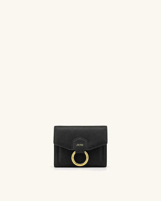 Жіночий гаманець JW PEI Stella Wallet, чорний (зерниста веганська шкіра)