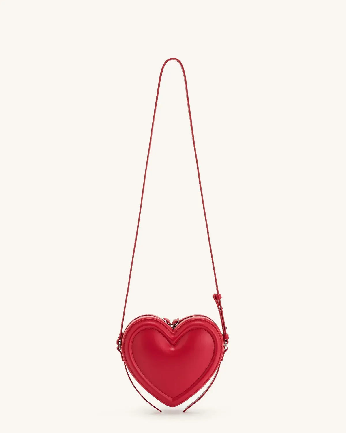 Жіноча сумка у формі серця JW PEI Arlene Heart Shaped Bag, колір маджента — фото 3