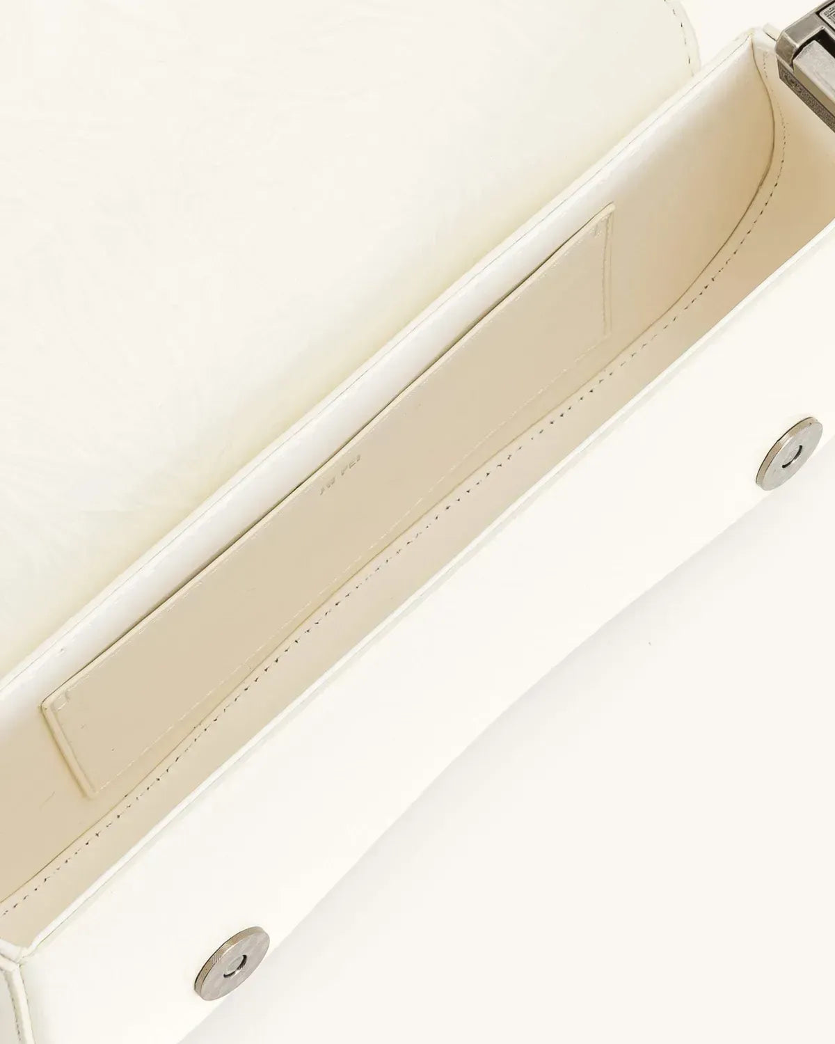 Жіноча сумка на плече JW PEI Joy Crushed Shoulder Bag, біла — фото 4