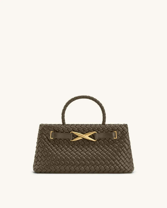 Жіноча сумка-тоут JW PEI Elora Woven Tote Bag, оливкова