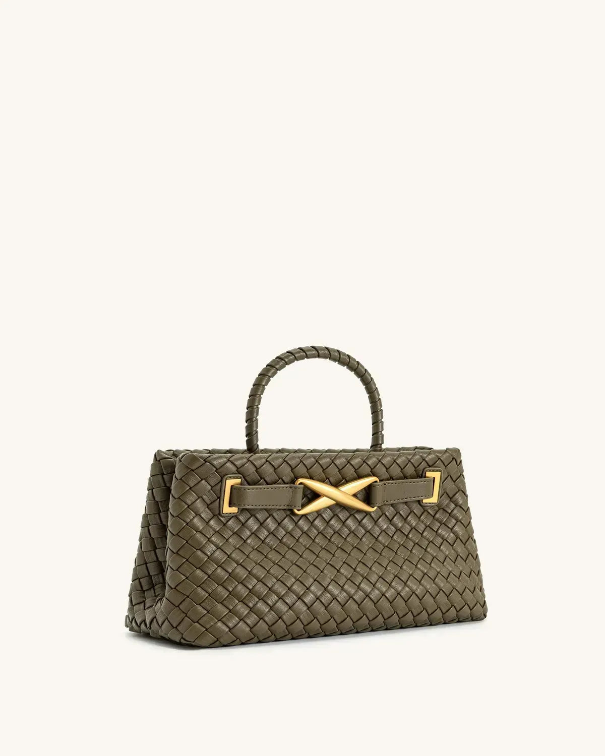Жіноча сумка-тоут JW PEI Elora Woven Tote Bag, оливкова — фото 3