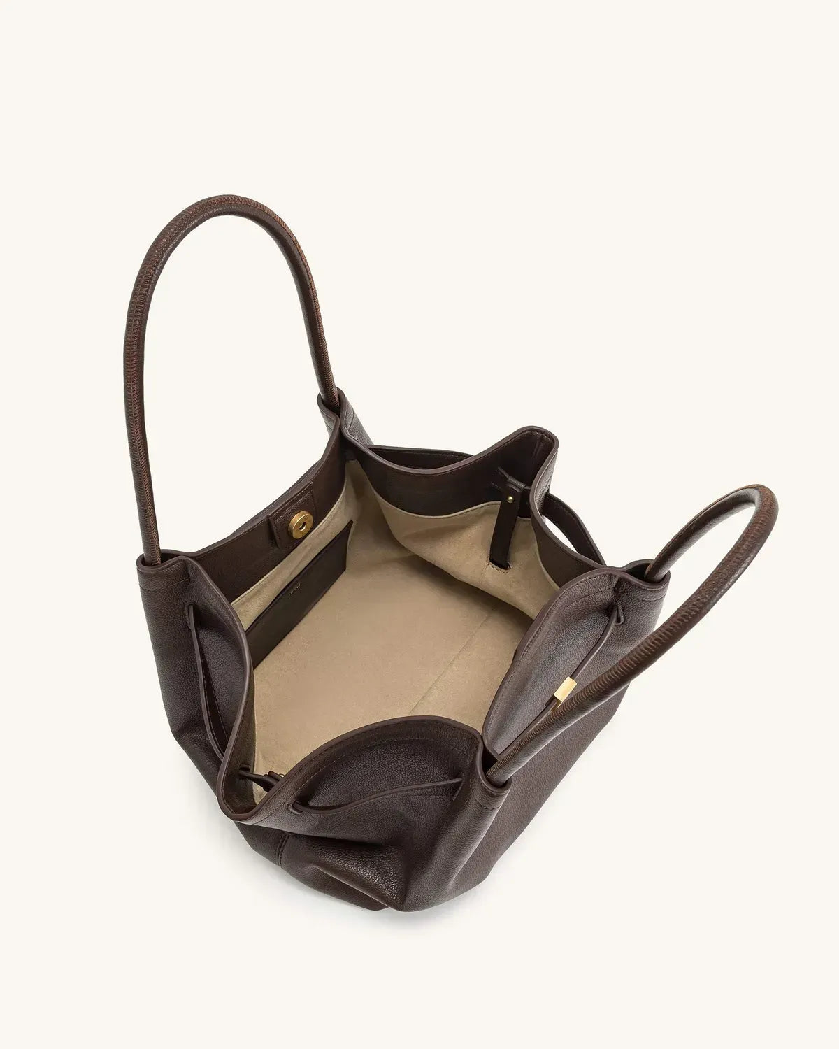 Жіноча сумка-тоут JW PEI Hana Medium Tote Bag, темно-коричнева — фото 5