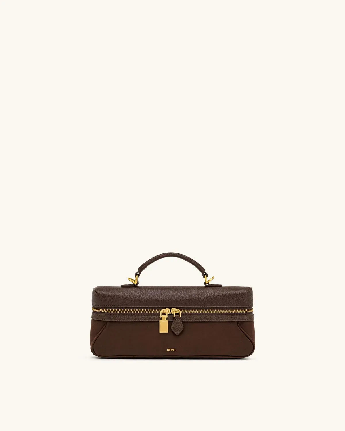 Жіноча сумка кросбоді JW PEI Cleo Faux Suede Vanity Bag, темно-коричнева — фото 5