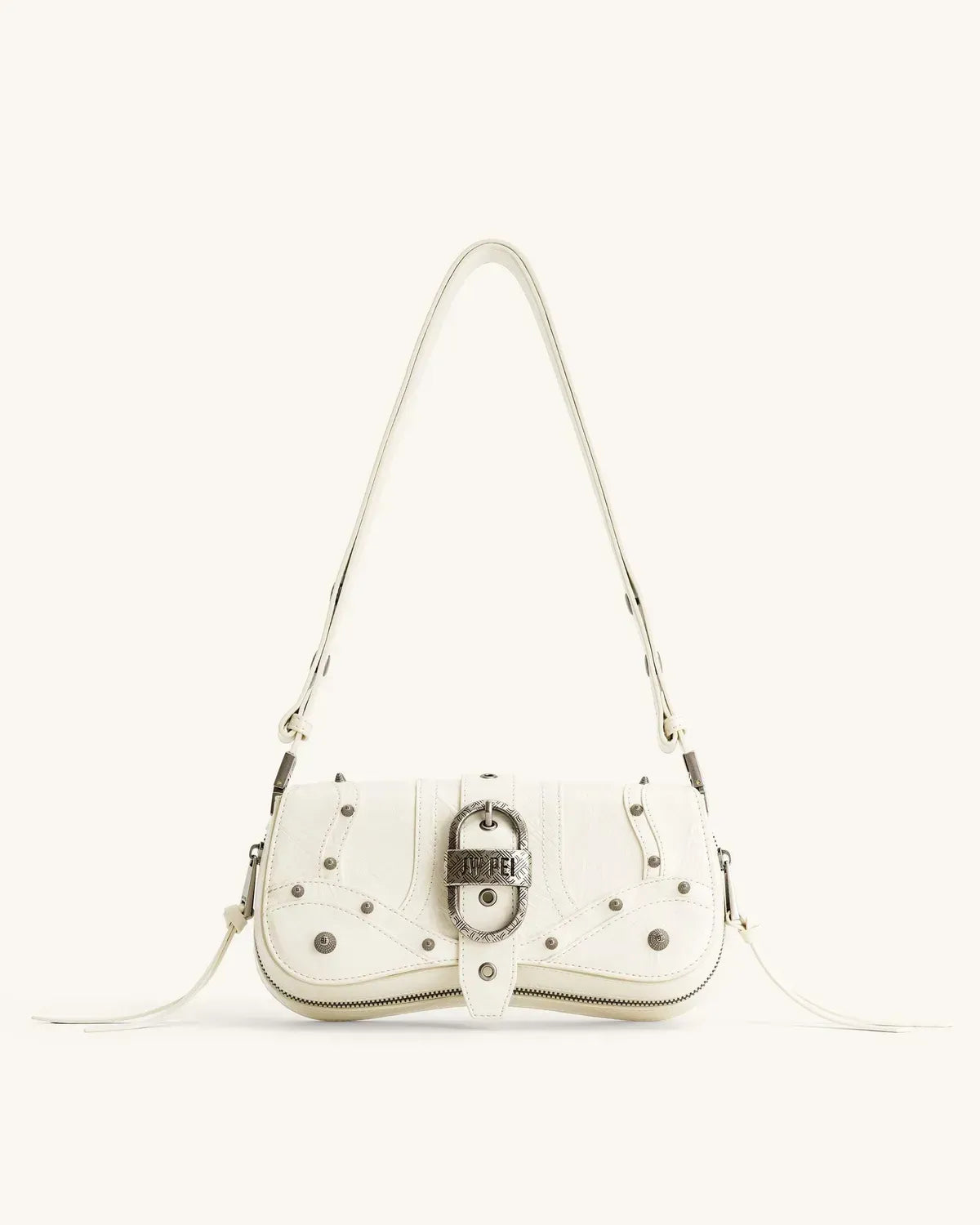 Жіноча сумка на плече JW PEI Joy Crushed Shoulder Bag, біла