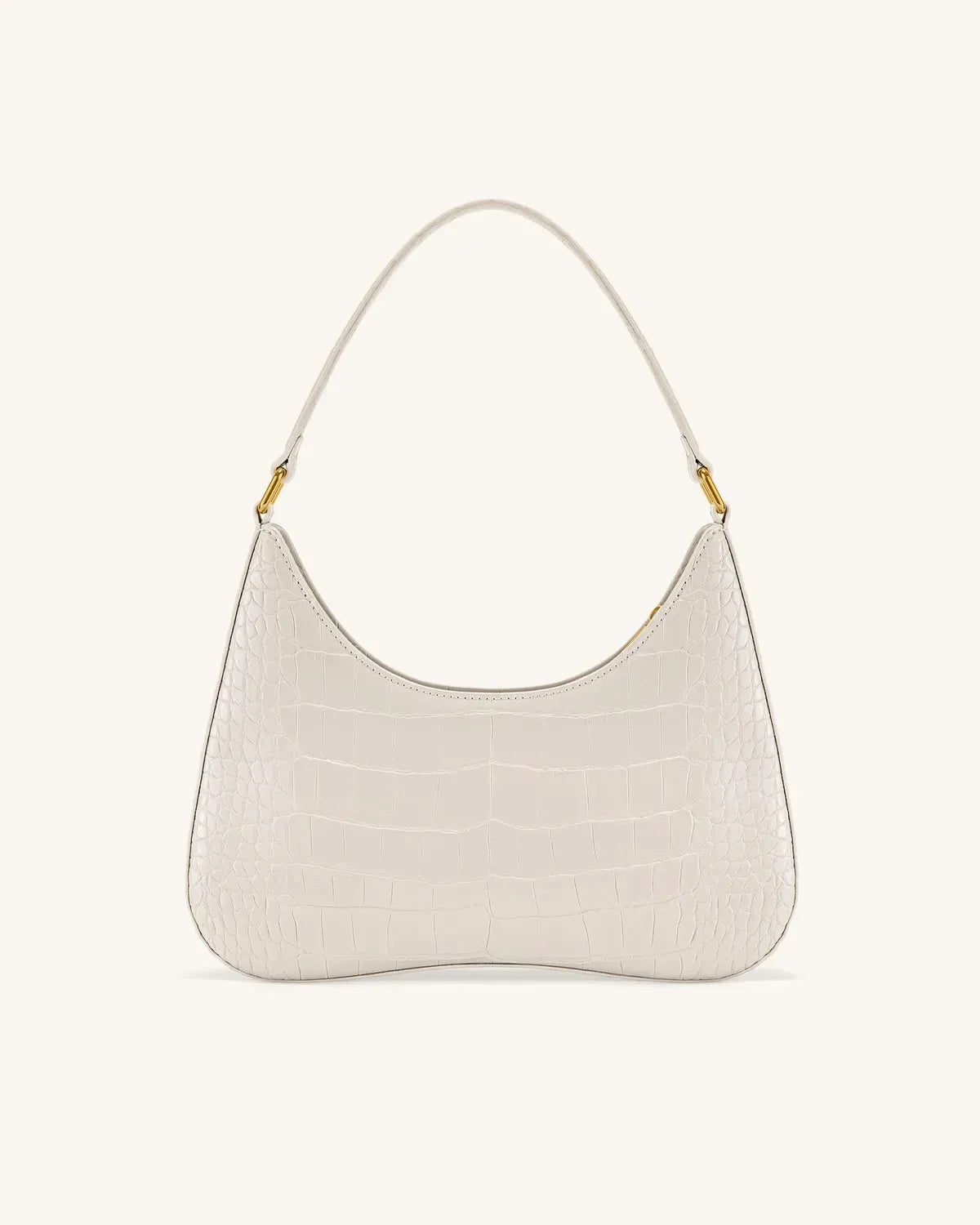 Жіноча сумка на плече JW PEI Ruby Shoulder Bag, біла croc — фото 3