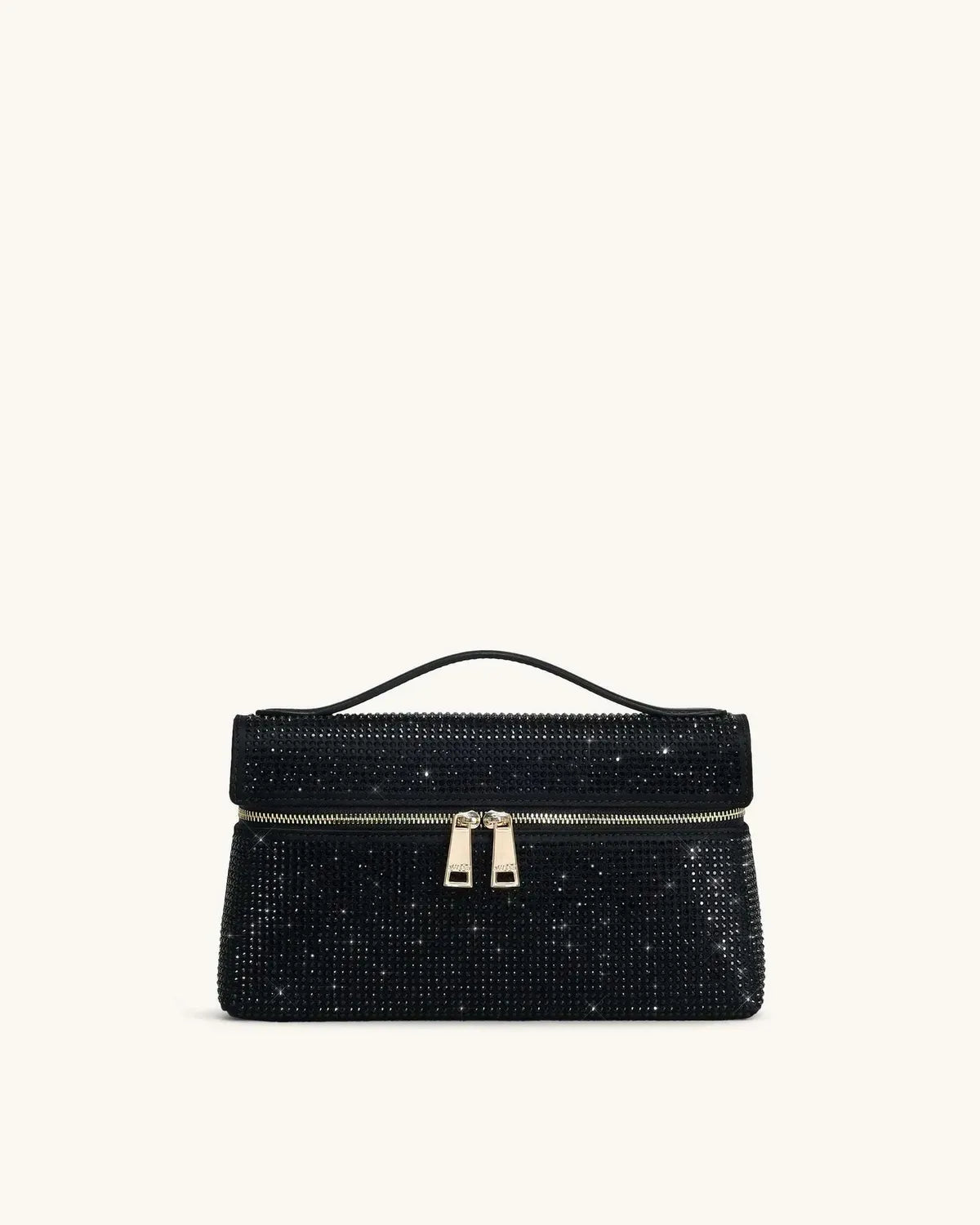 Жіноча сумка з верхньою ручкою JW PEI Thea Artificial Crystal Top Handle Bag, чорна — фото 13