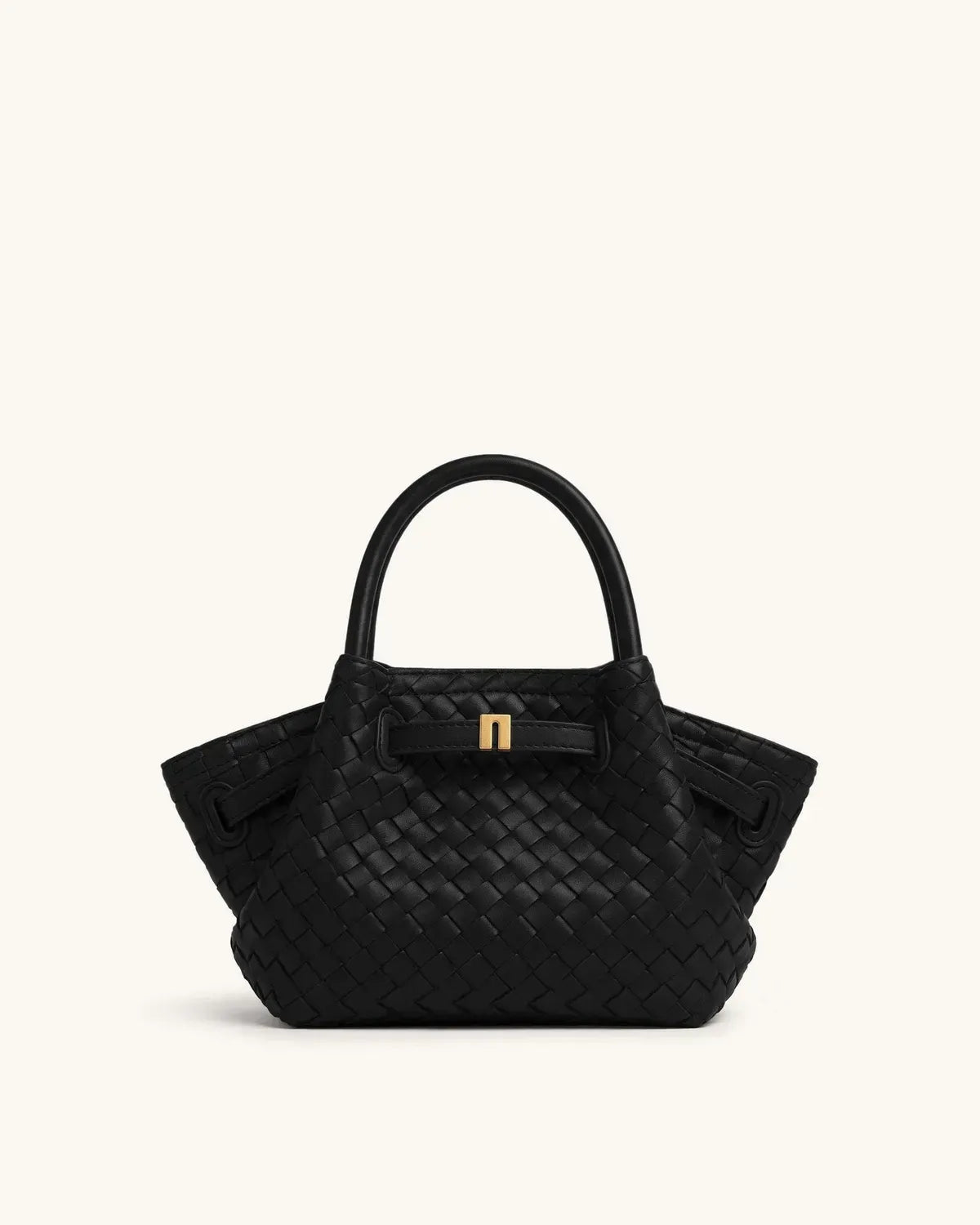 Жіноча сумка-тоут JW PEI Hana Mini Weave Tote Bag, чорна