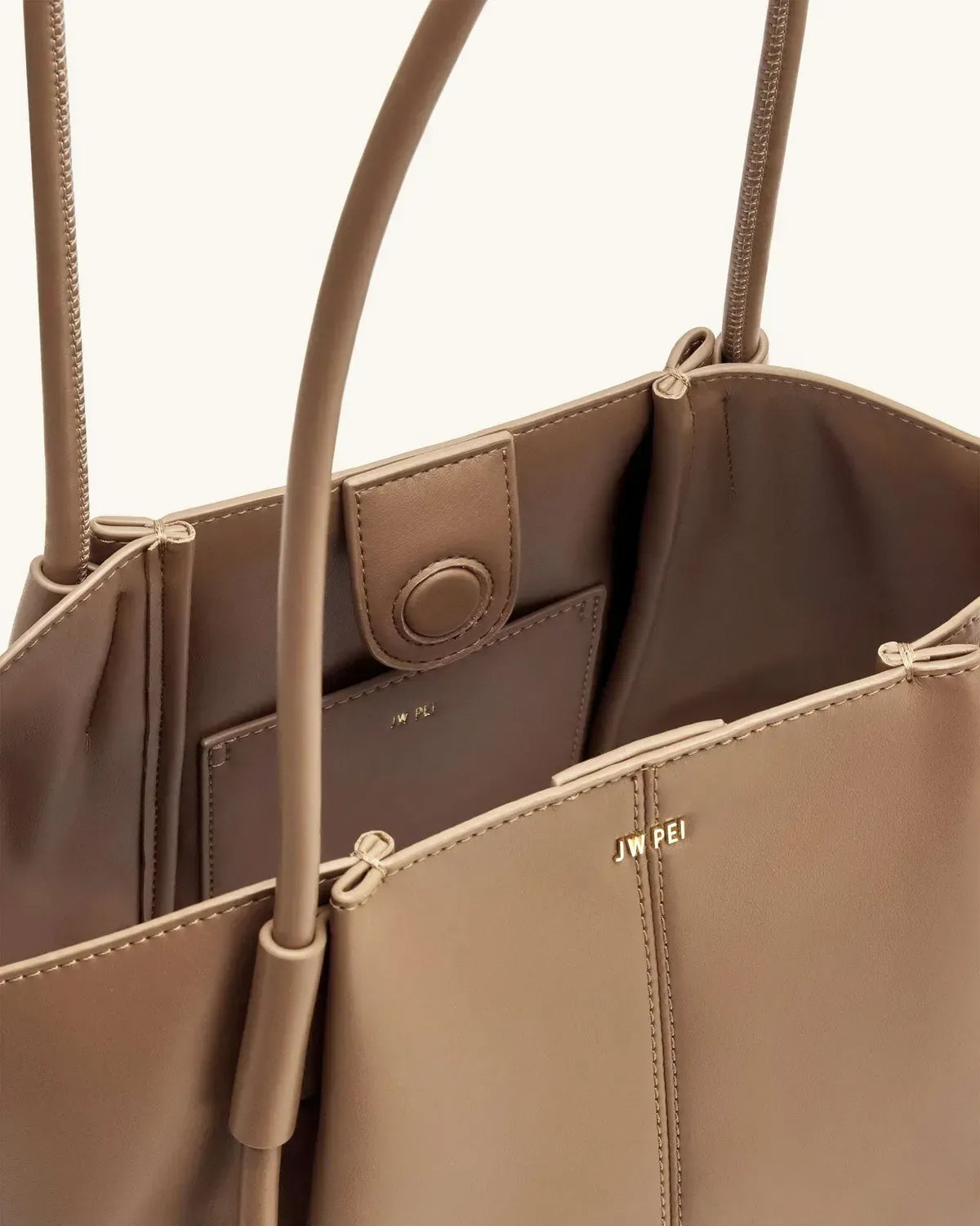Жіноча сумка-тоут JW PEI Nala Wide Tote Bag, глиняно-коричнева — фото 13