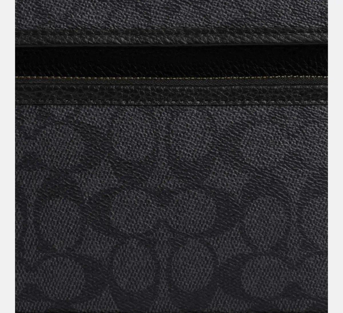 Чоловіча сумка кросбоді з клапаном COACH Sullivan Flap Crossbody Bag In Signature Canvas, Gunmetal / Charcoal / Black — фото 6