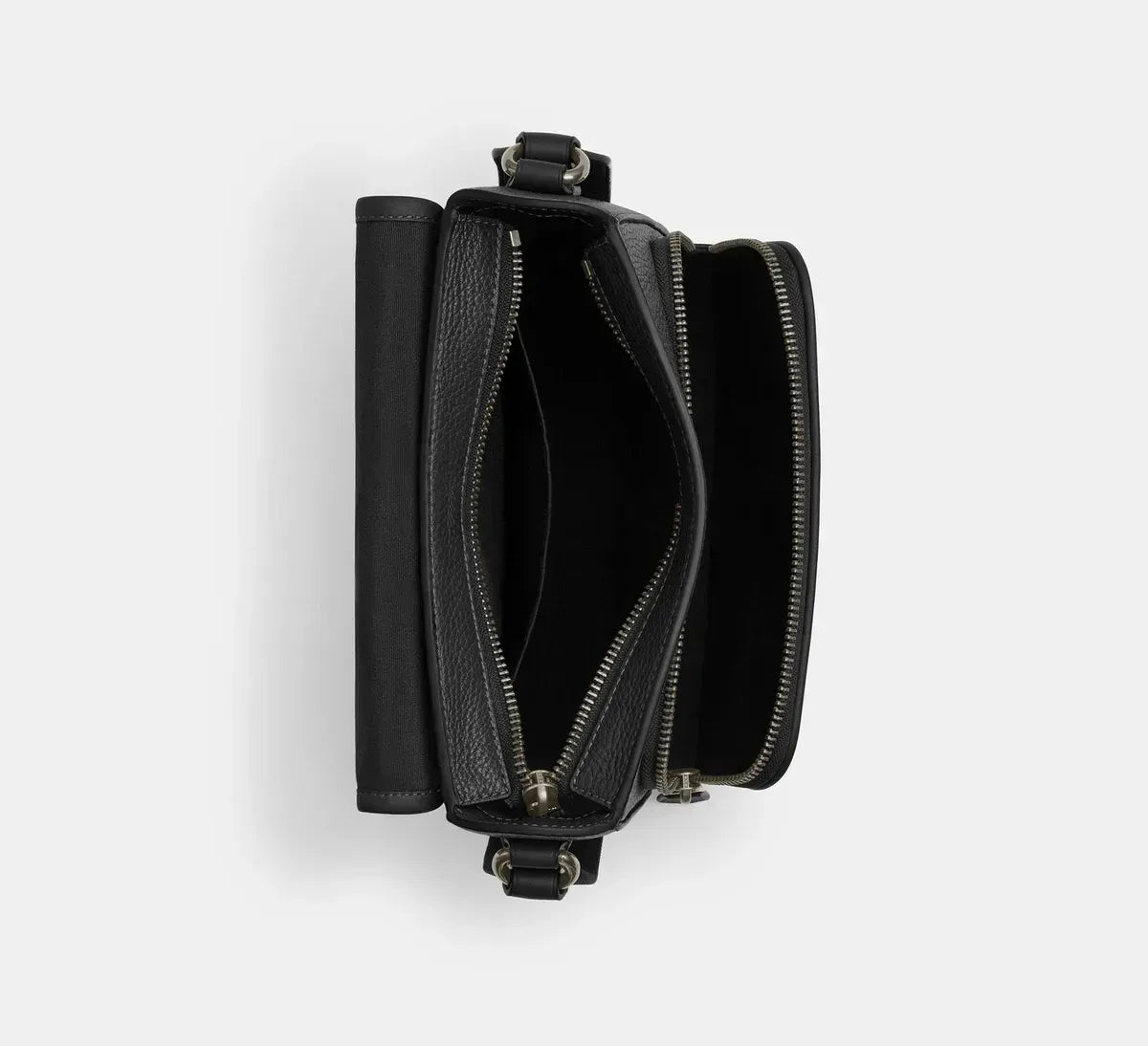 Чоловіча сумка кросбоді з клапаном COACH Sullivan Flap Crossbody Bag, Gunmetal Black — фото 4