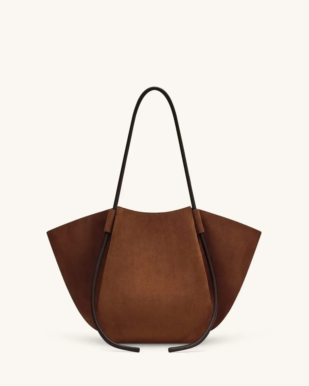 Жіноча сумка-тоут JW PEI Nala Faux Suede Wide Tote Bag, коричнева — фото 8