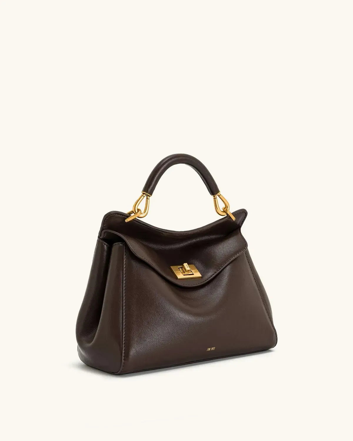 Жіноча сумка з верхньою ручкою JW PEI Lucia Classic Top Handbag, темно-коричнева — фото 8