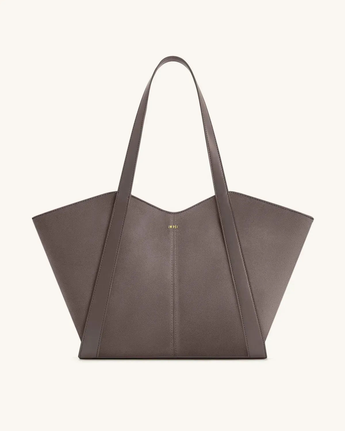 Жіноча сумка-тоут JW PEI Kiana Large Capacity Faux Suede Tote Bag, колір тауп