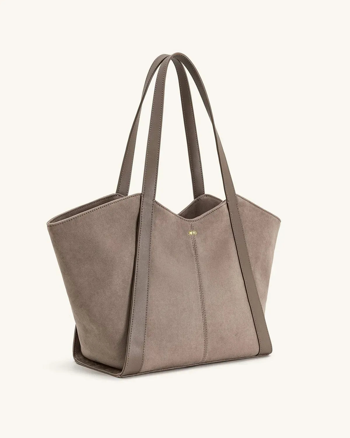 Жіноча сумка-тоут JW PEI Kiana Large Capacity Faux Suede Tote Bag, колір тауп — фото 8