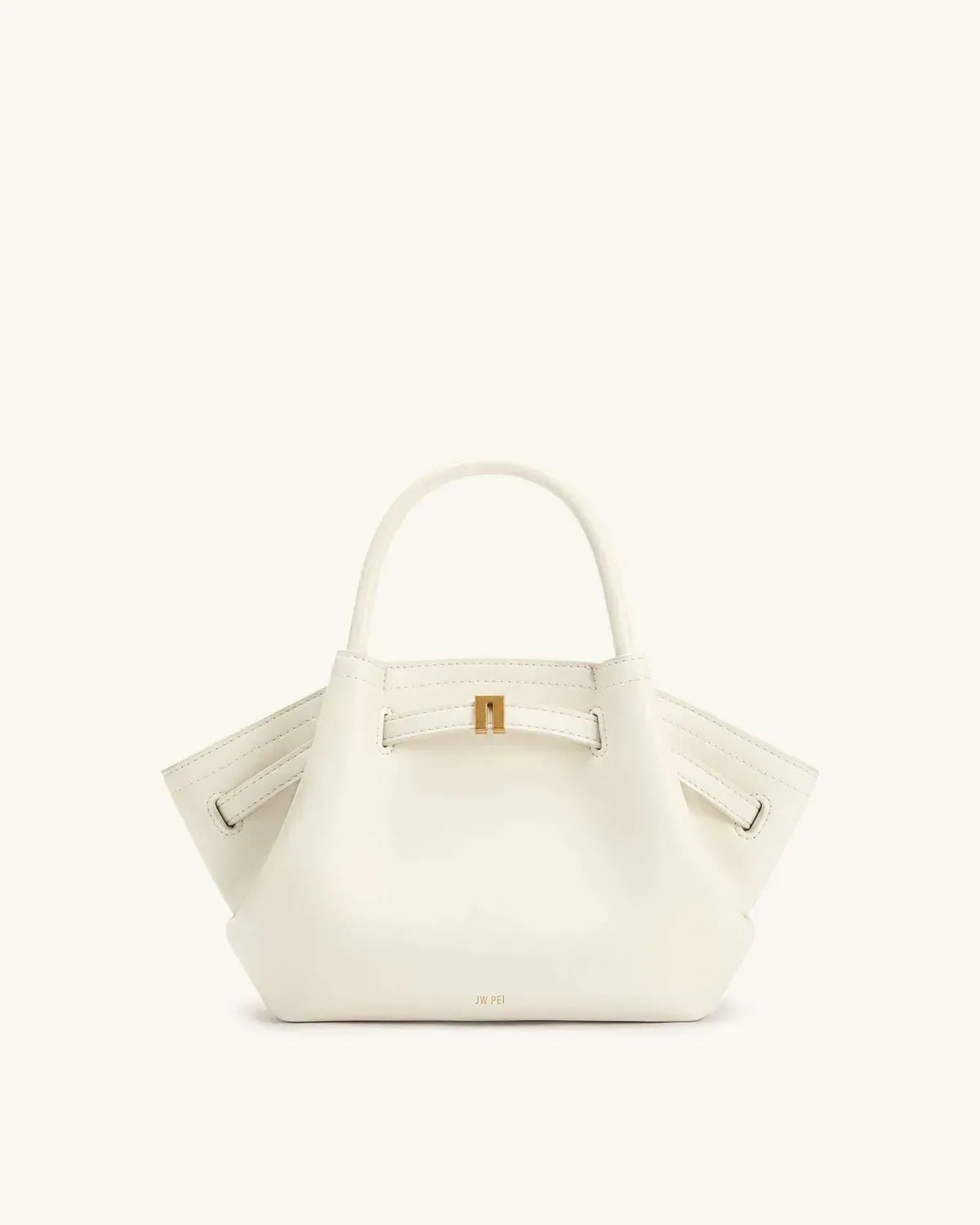 Жіноча сумка-тоут JW PEI Hana Mini Tote Bag, молочна — фото 2