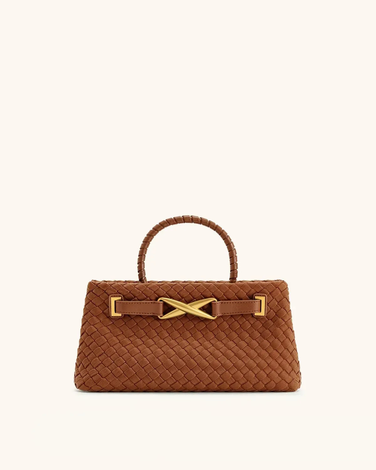 Жіноча сумка-тоут JW PEI Elora Faux Suede Woven Tote Bag, коричнева