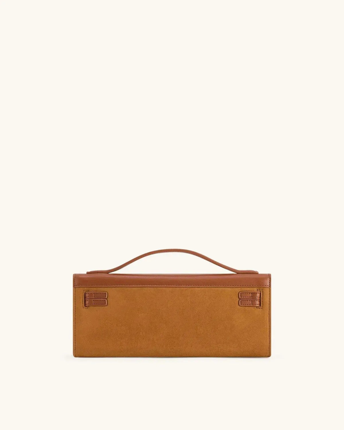 Жіноча сумка з верхньою ручкою JW PEI Bria Faux Suede Structured Top Handle Bag, коричнева — фото 12