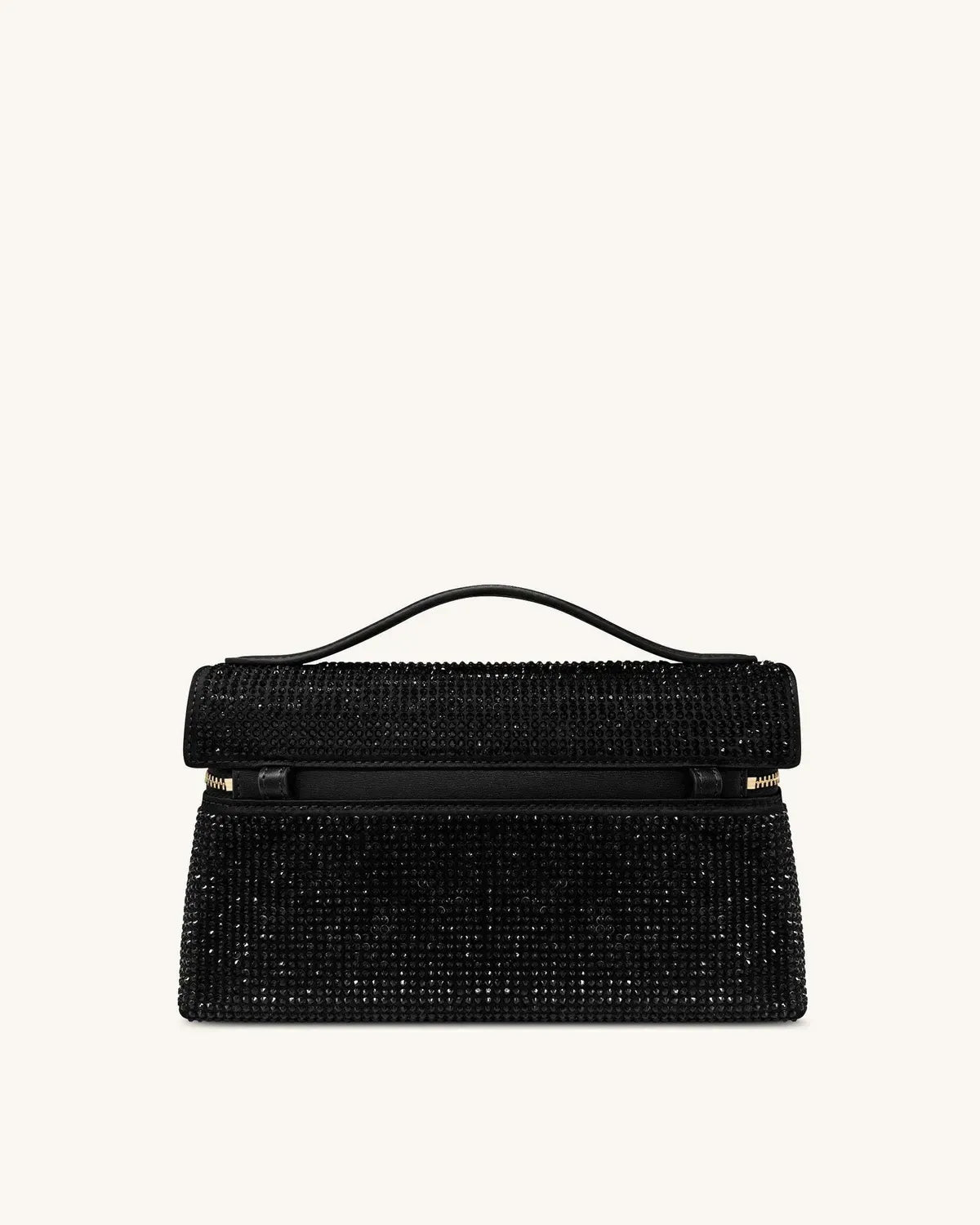 Жіноча сумка з верхньою ручкою JW PEI Thea Artificial Crystal Top Handle Bag, чорна — фото 7