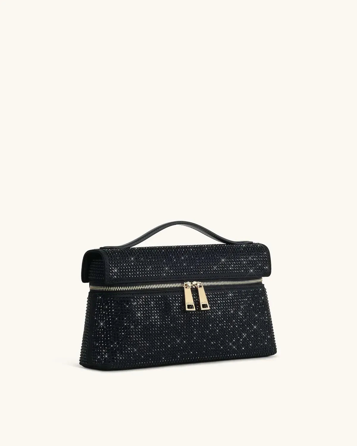 Жіноча сумка з верхньою ручкою JW PEI Thea Artificial Crystal Top Handle Bag, чорна — фото 10