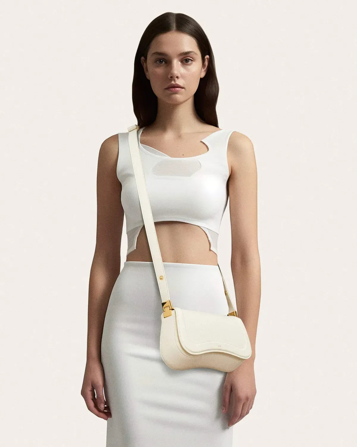 Жіноча сумка на плече JW PEI Joy Shoulder Bag, біла — фото 2
