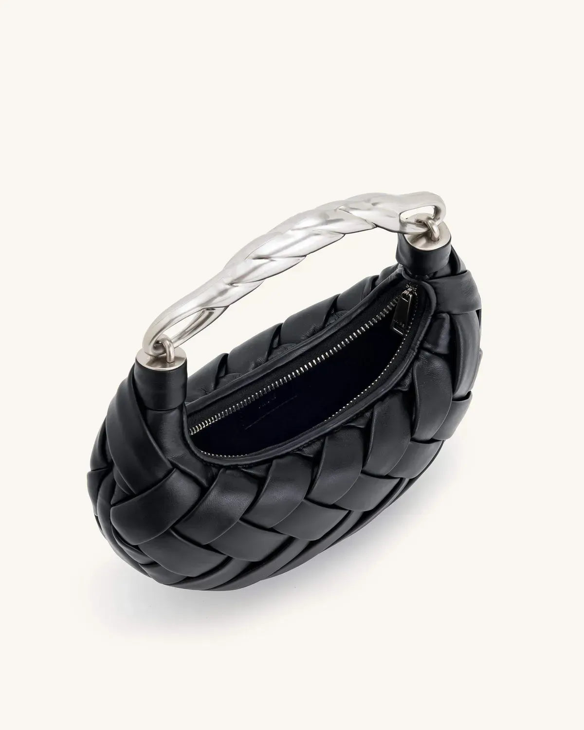 Жіноча сумка кросбоді JW PEI Orla Weave Handbag, чорна — фото 4
