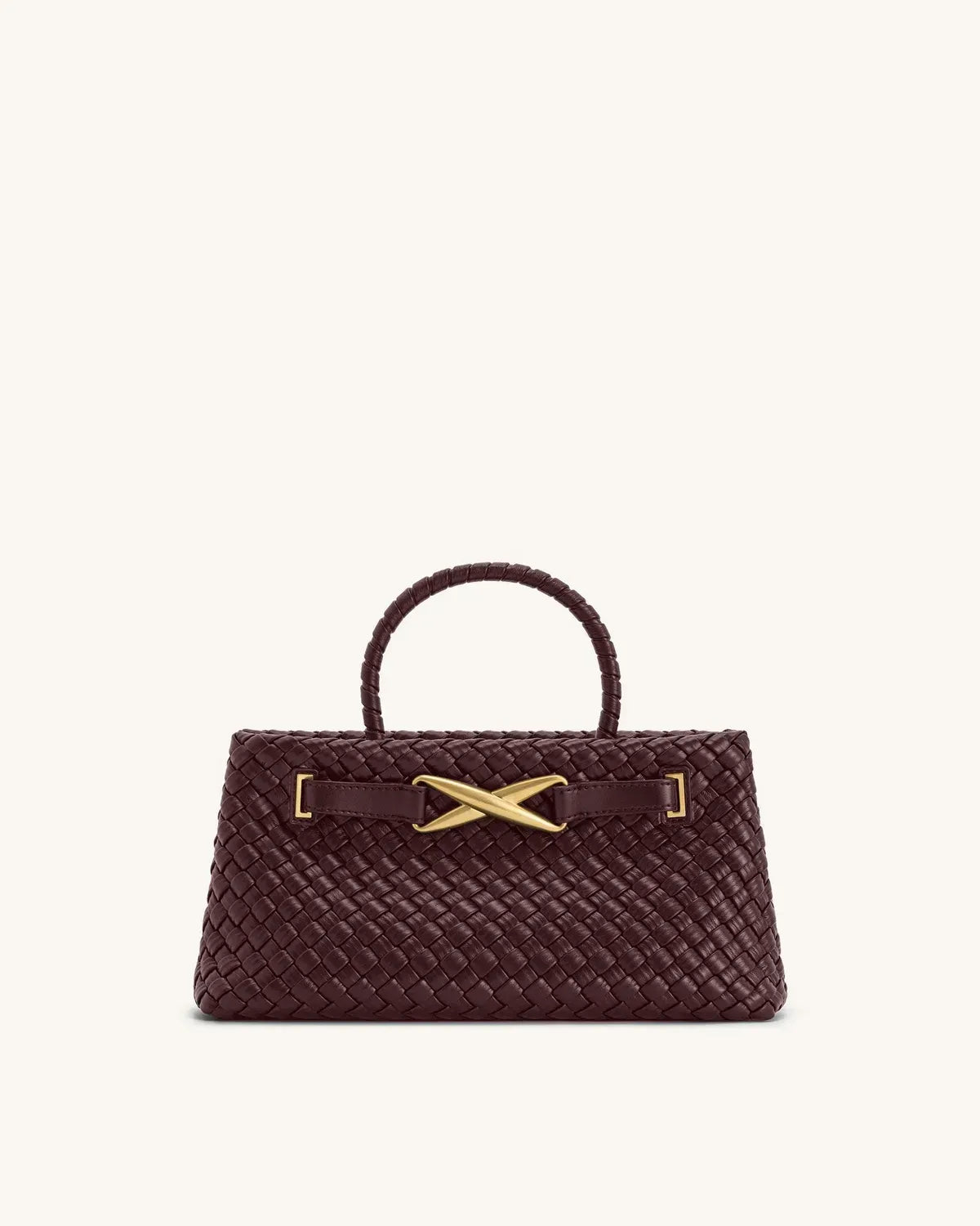 Жіноча сумка-тоут JW PEI Elora Woven Tote Bag, бордова