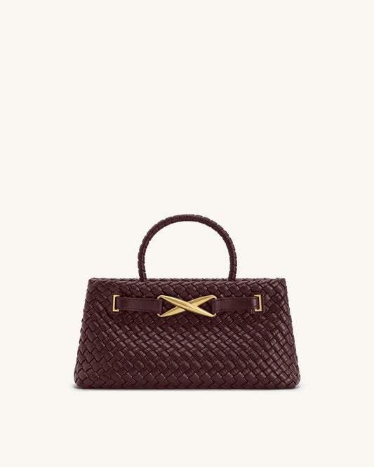 Жіноча сумка-тоут JW PEI Elora Woven Tote Bag, бордова