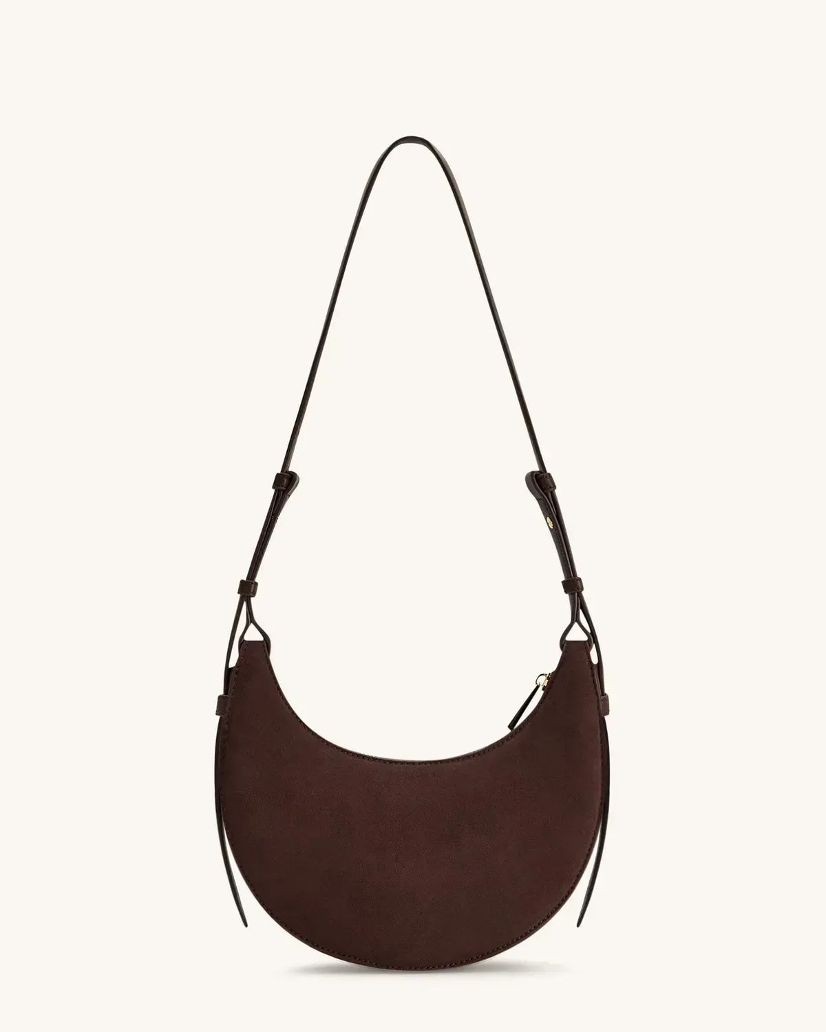 Жіноча сумка кросбоді JW PEI Sharon Faux Suede Crossbody Bag, кавова — фото 9