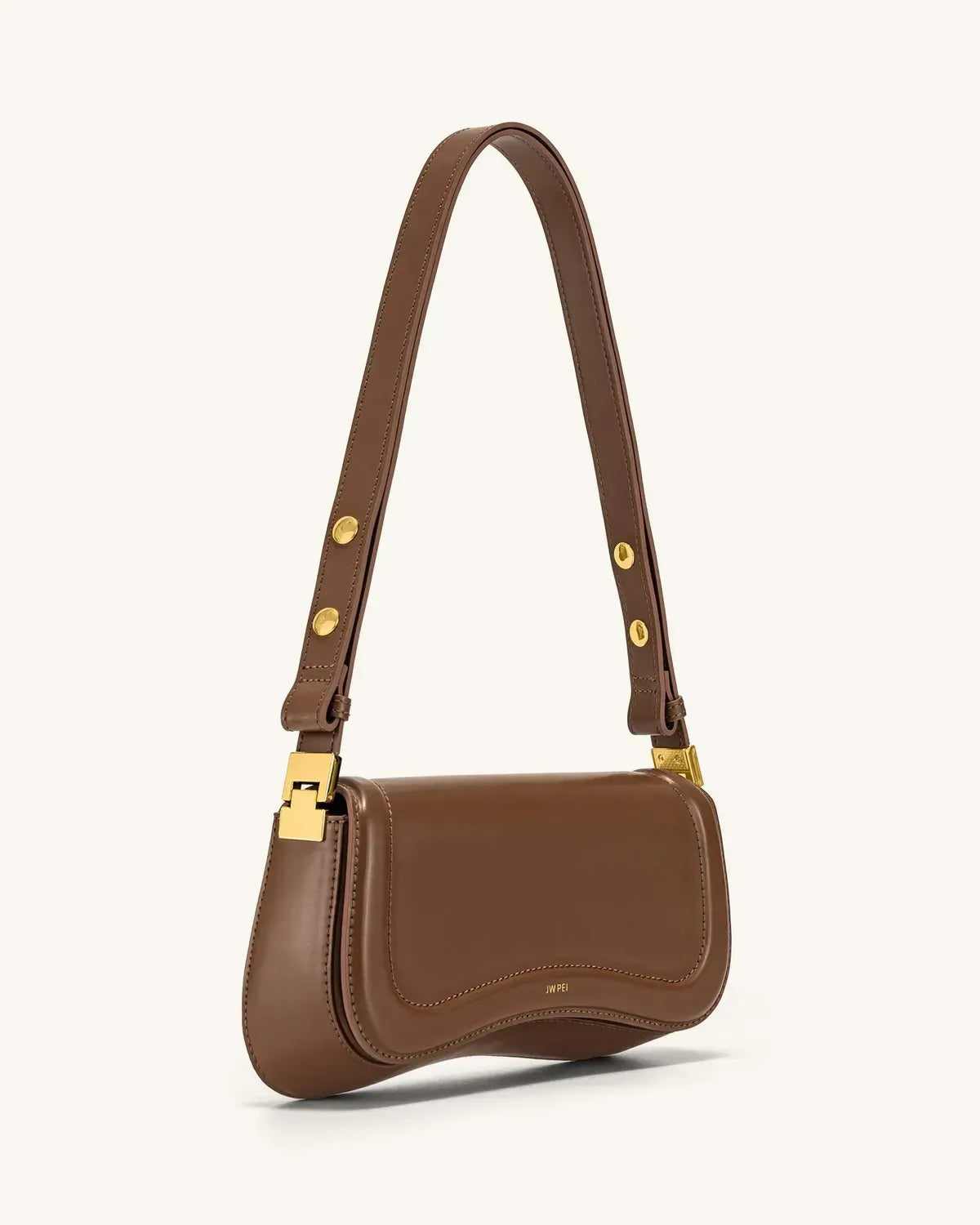 Жіноча сумка на плече JW PEI Joy Shoulder Bag, коричнева — фото 2