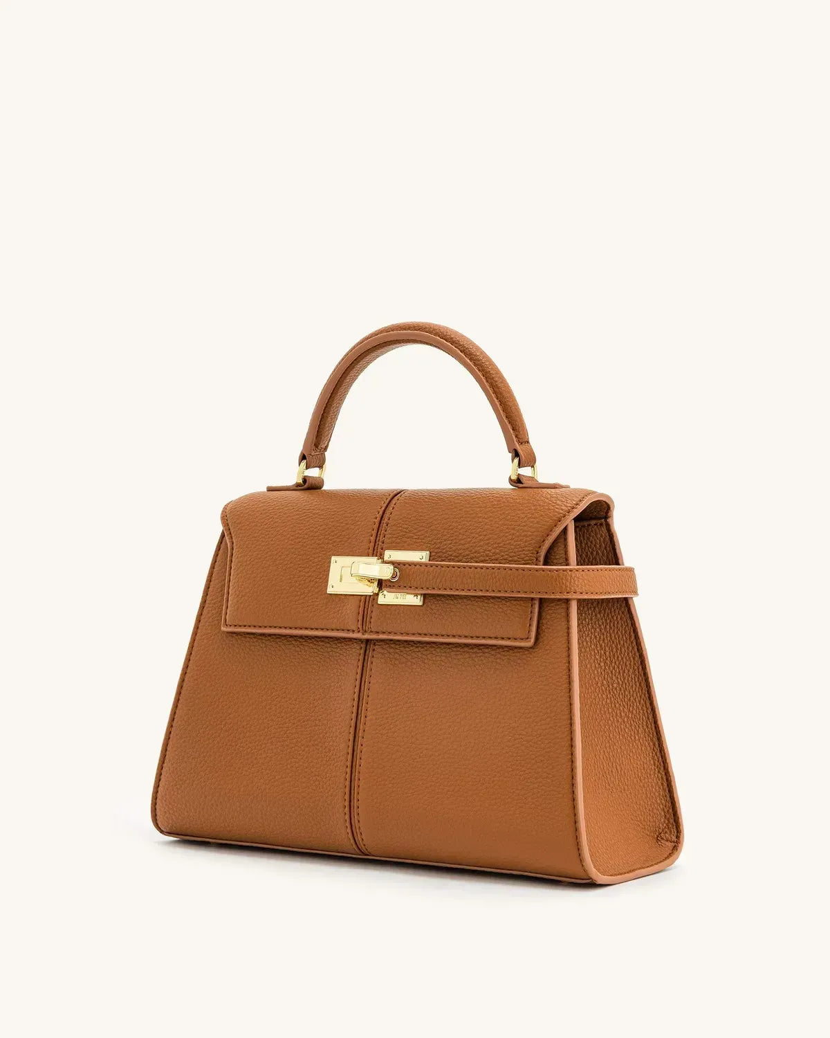 Жіноча сумка з верхньою ручкою JW PEI Elise Large Top Handle Bag, коричнева — фото 2