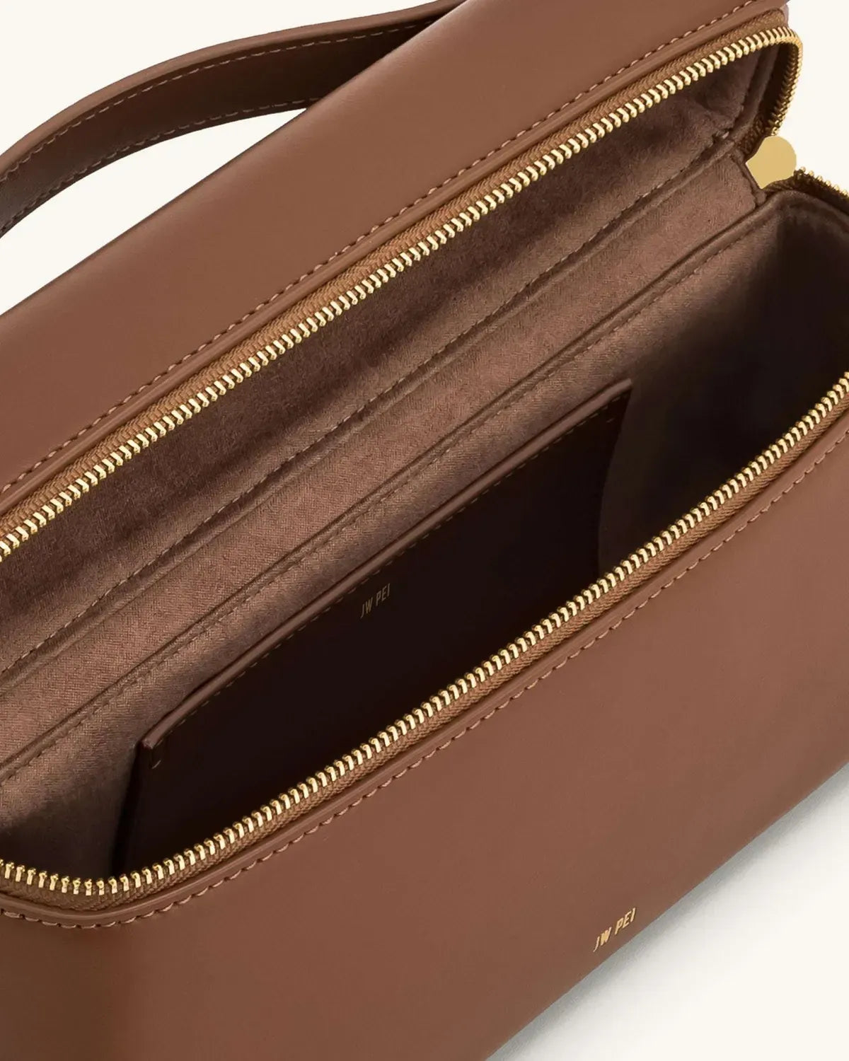 Жіноча сумка з верхньою ручкою JW PEI Thea Top Handle Bag, коричнева — фото 10