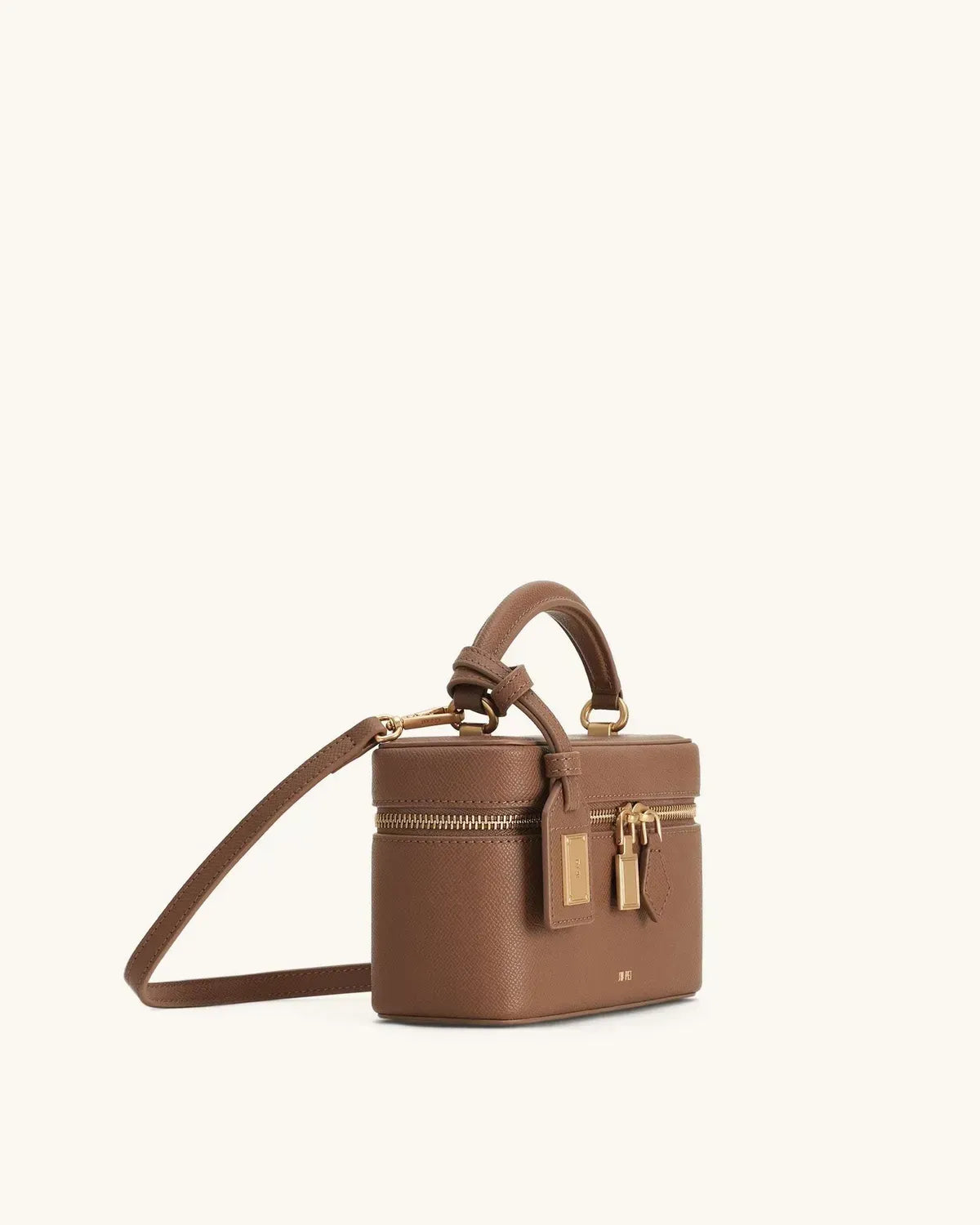Жіноча сумка з верхньою ручкою JW PEI Cleo Box Shape Top Handle Bag, коричнева — фото 7