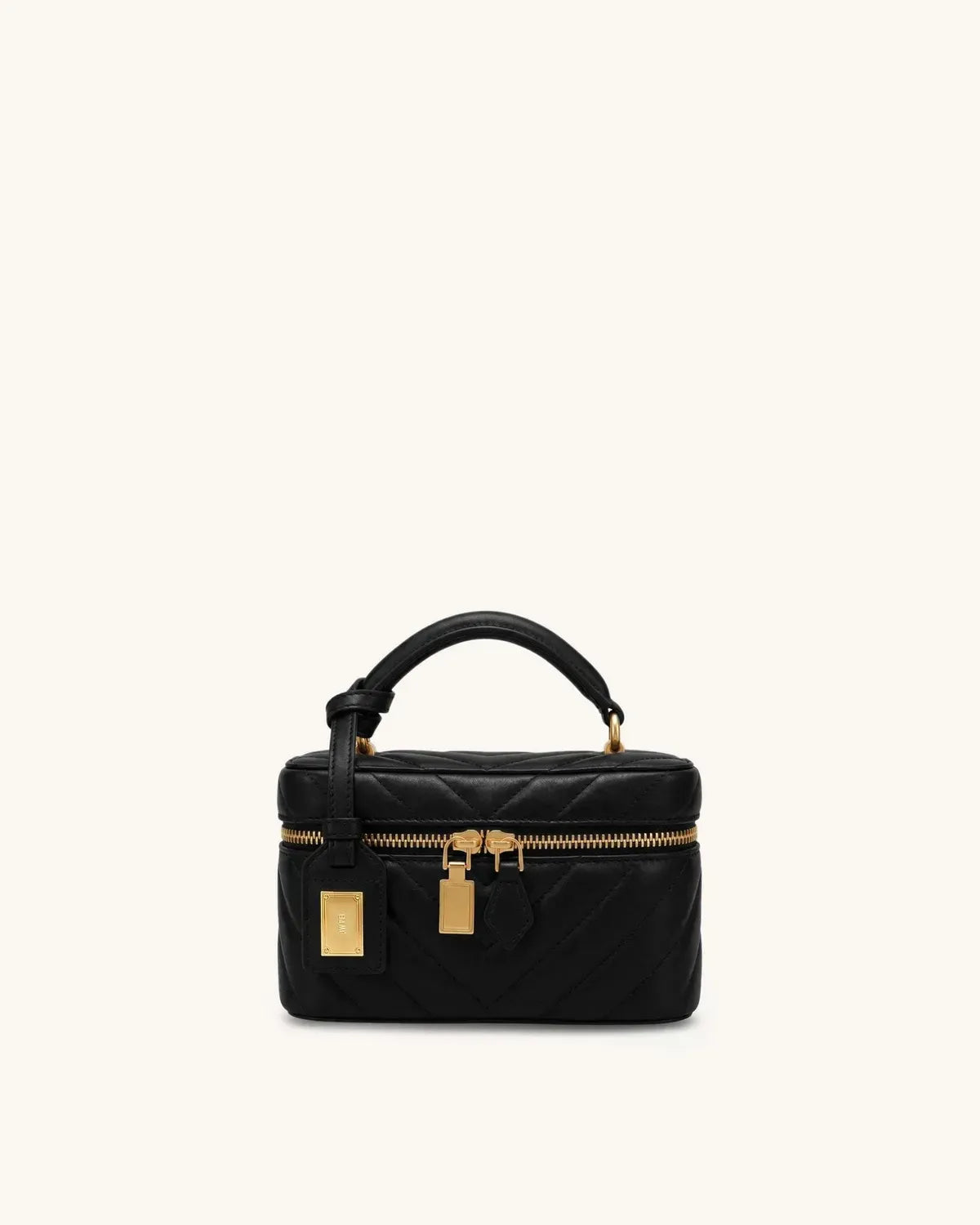 Жіноча сумка з верхньою ручкою JW PEI Cleo Box Shape Top Handle Bag, вугільно-чорна