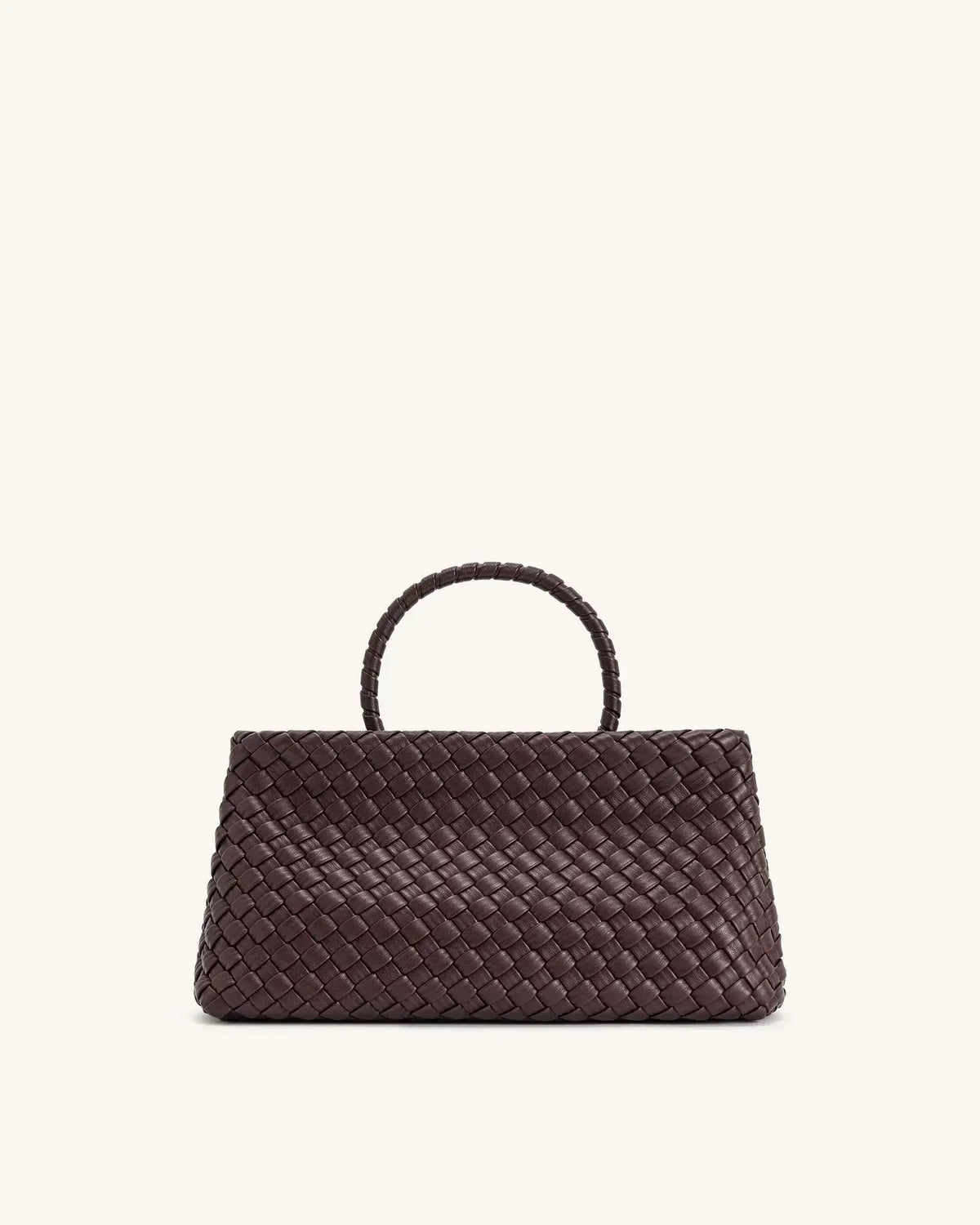 Жіноча сумка-тоут JW PEI Elora Woven Tote Bag, бордова — фото 8
