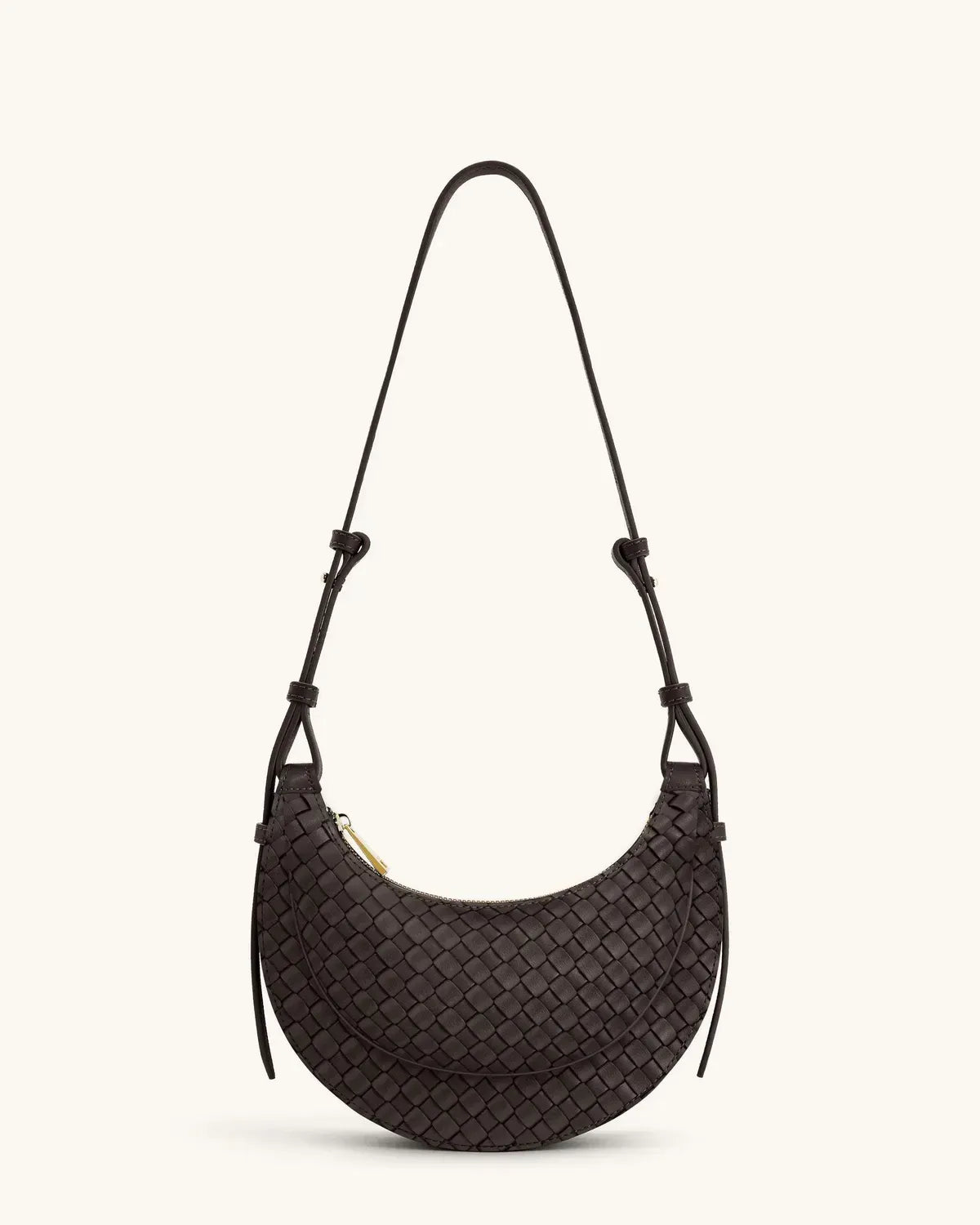 Жіноча сумка кросбоді JW PEI Sharon Woven Crossbody Bag, кавова